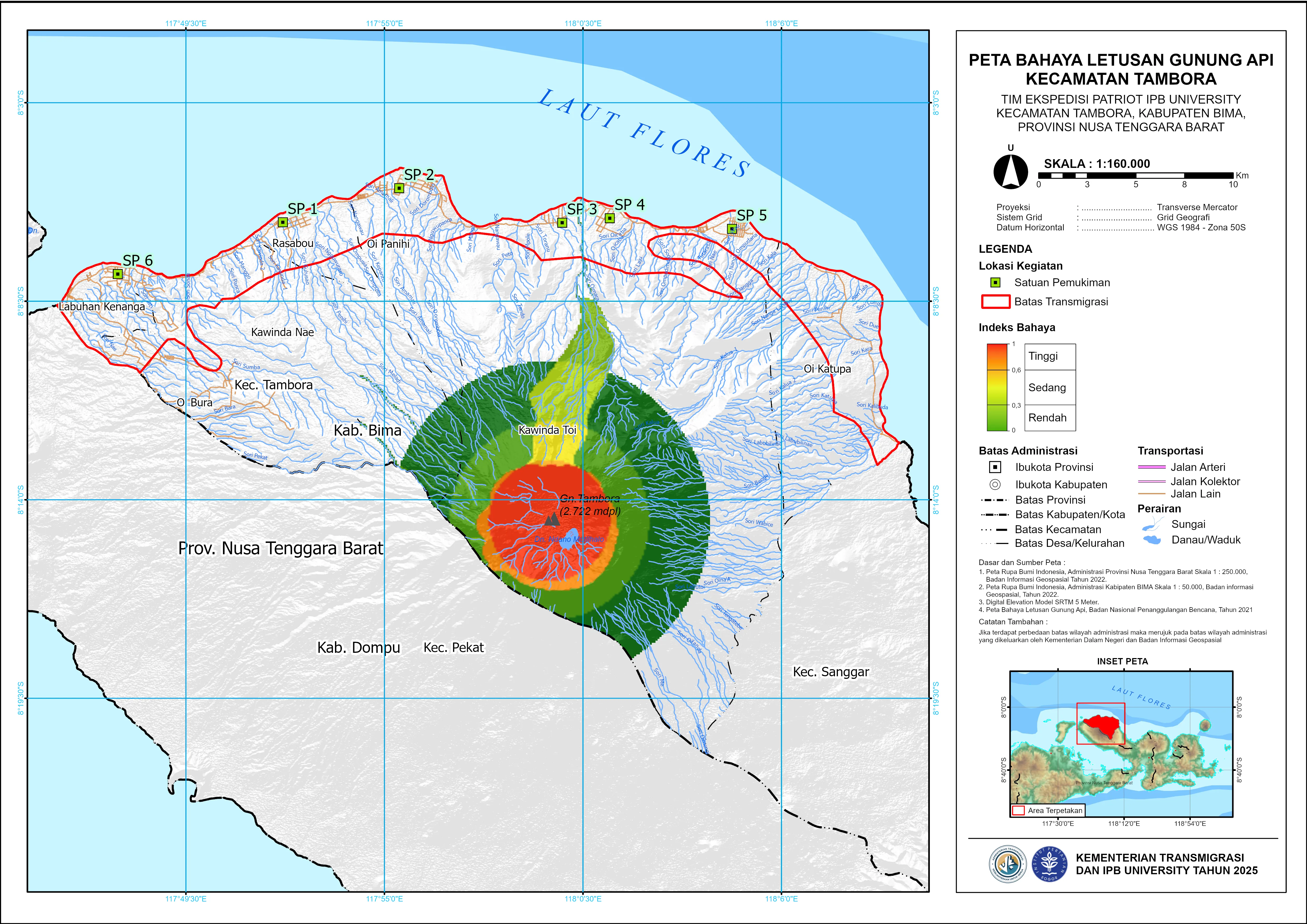 Peta Bahaya Letusan Gunung Api 
