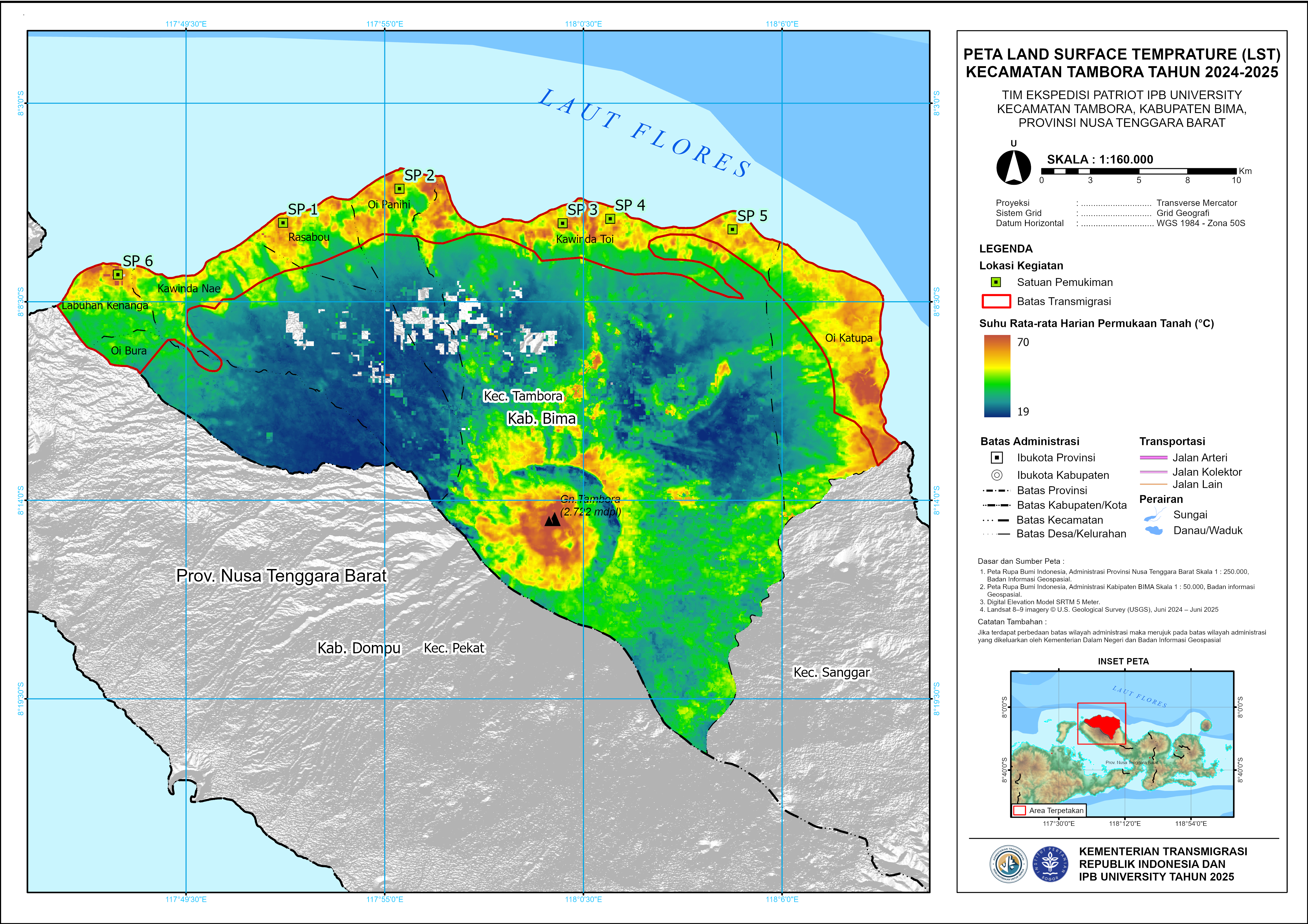 Peta Suhu Permukaan Tanah 2024-2025